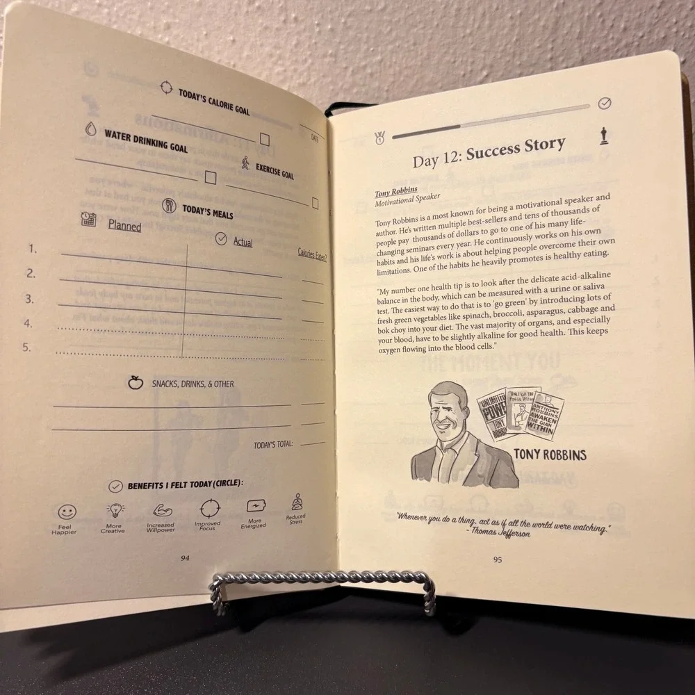 Habit Nest Nutrition Sidekick Journal Unisex OS Yellow Excellent Fat Loss Book